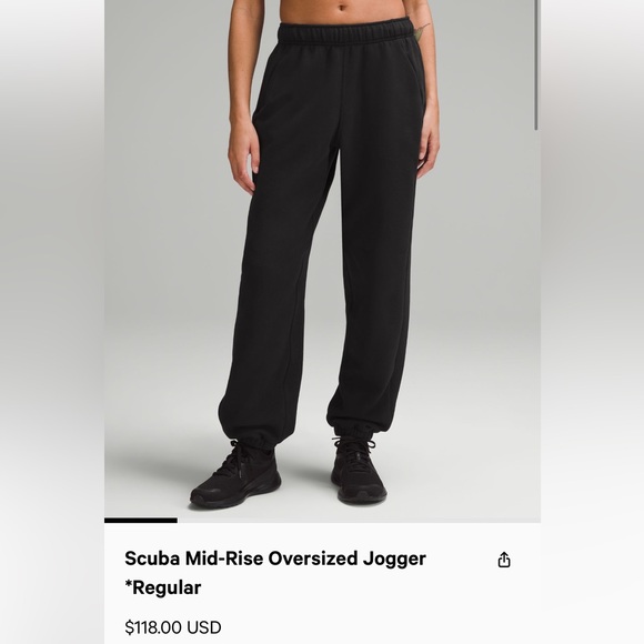 Lululemon Scuba Mid Rise Oversized Jogger *Regular - Picture 1 of 6